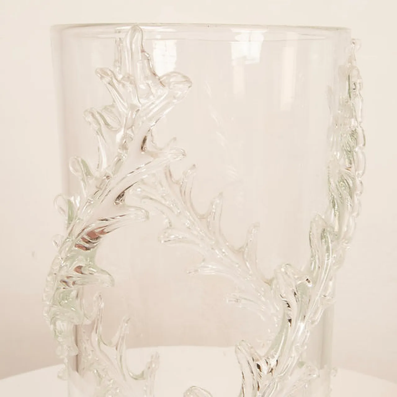 Monumental Feathered Vase by Barovier and Toso, 1940s 4