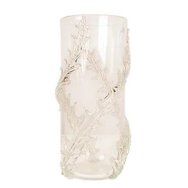 Monumental Feathered Vase by Barovier and Toso, 1940s