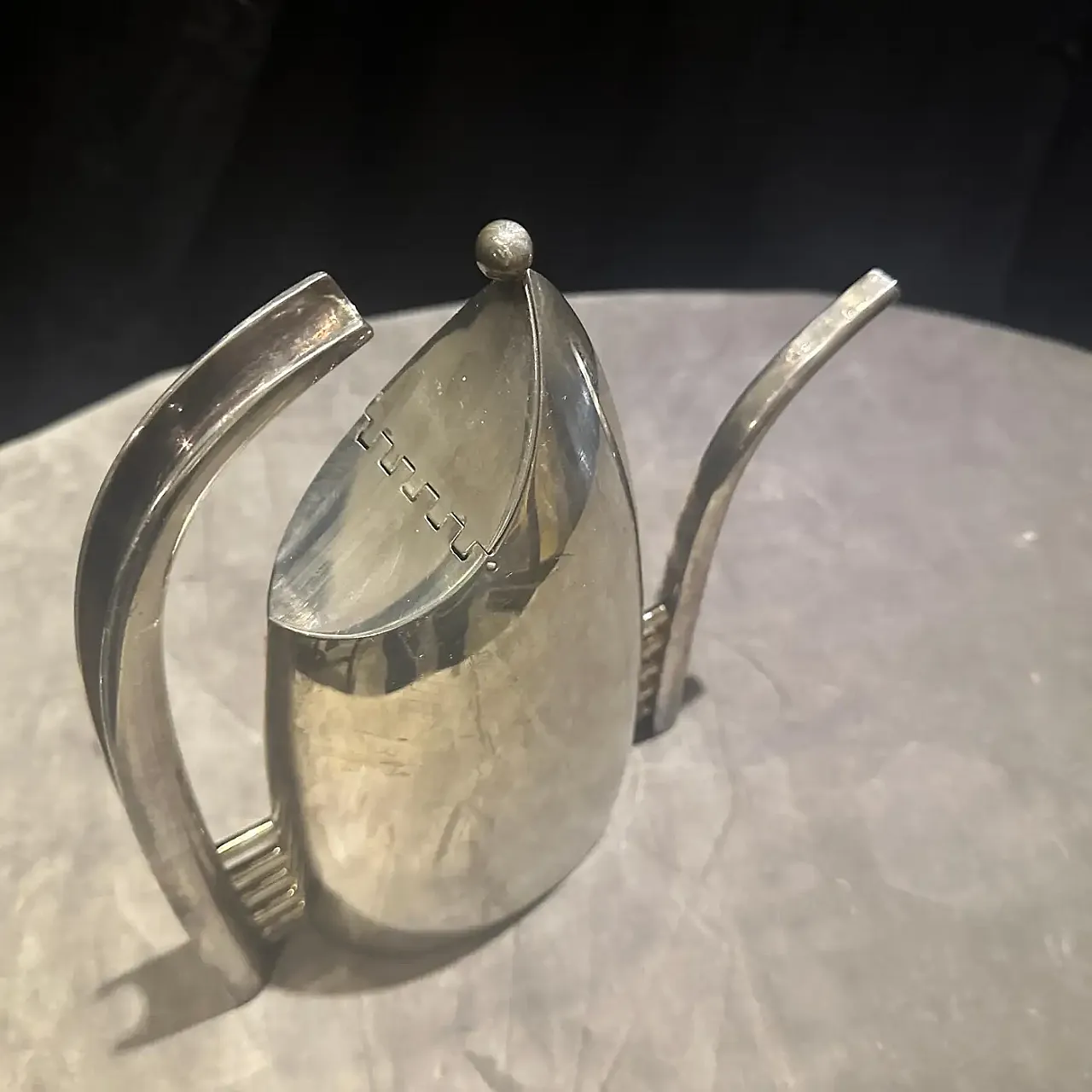 Silver plated Fenice coffee pot by Lino Sabattini, 1980s 3