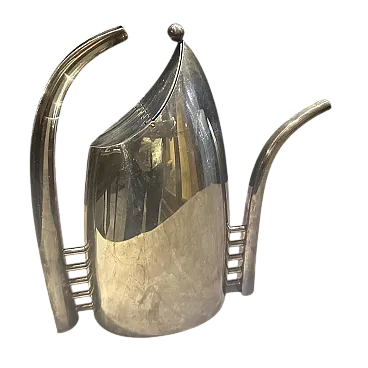 Caffettiera Fenice placcata argento di Lino Sabattini, anni '80