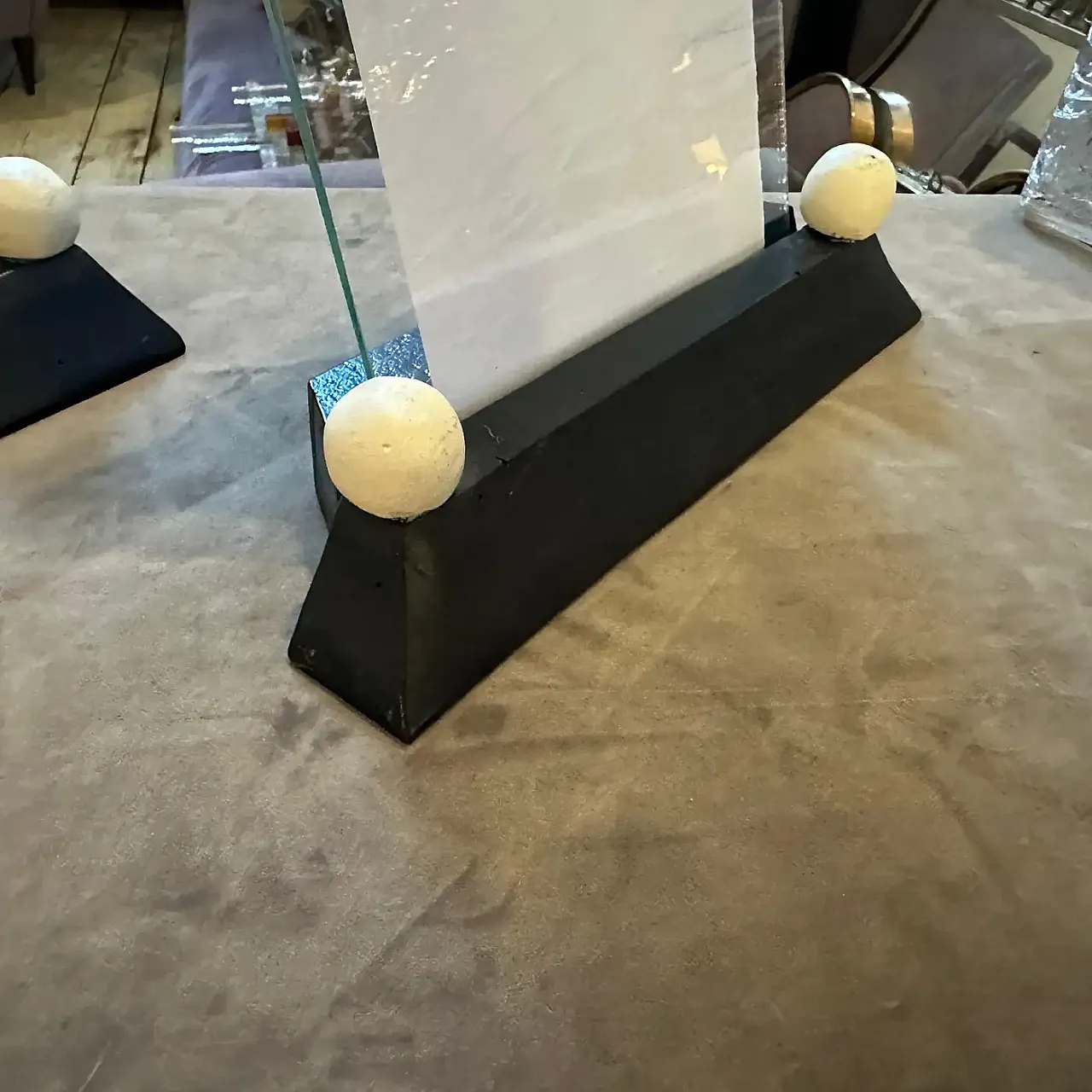 Pair of Art Deco frames in wood and lacquered glass, 1930s 10