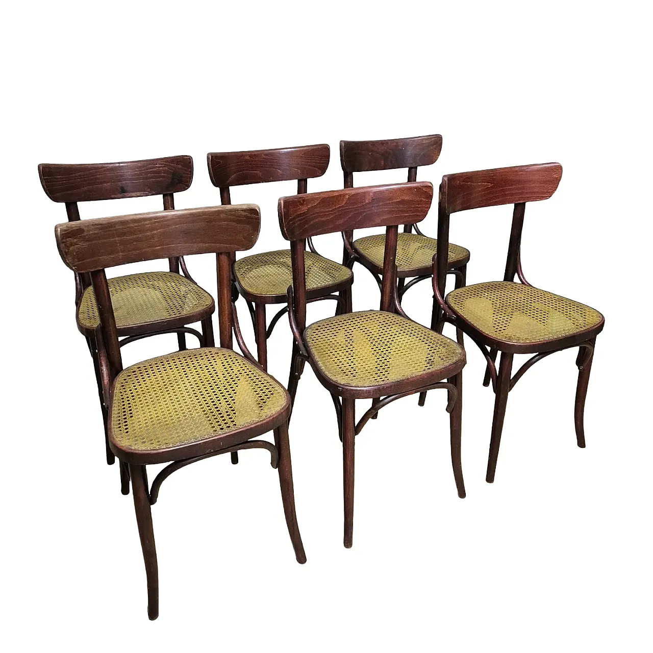 6 Sedie da pranzo in stile Thonet, anni '60 1