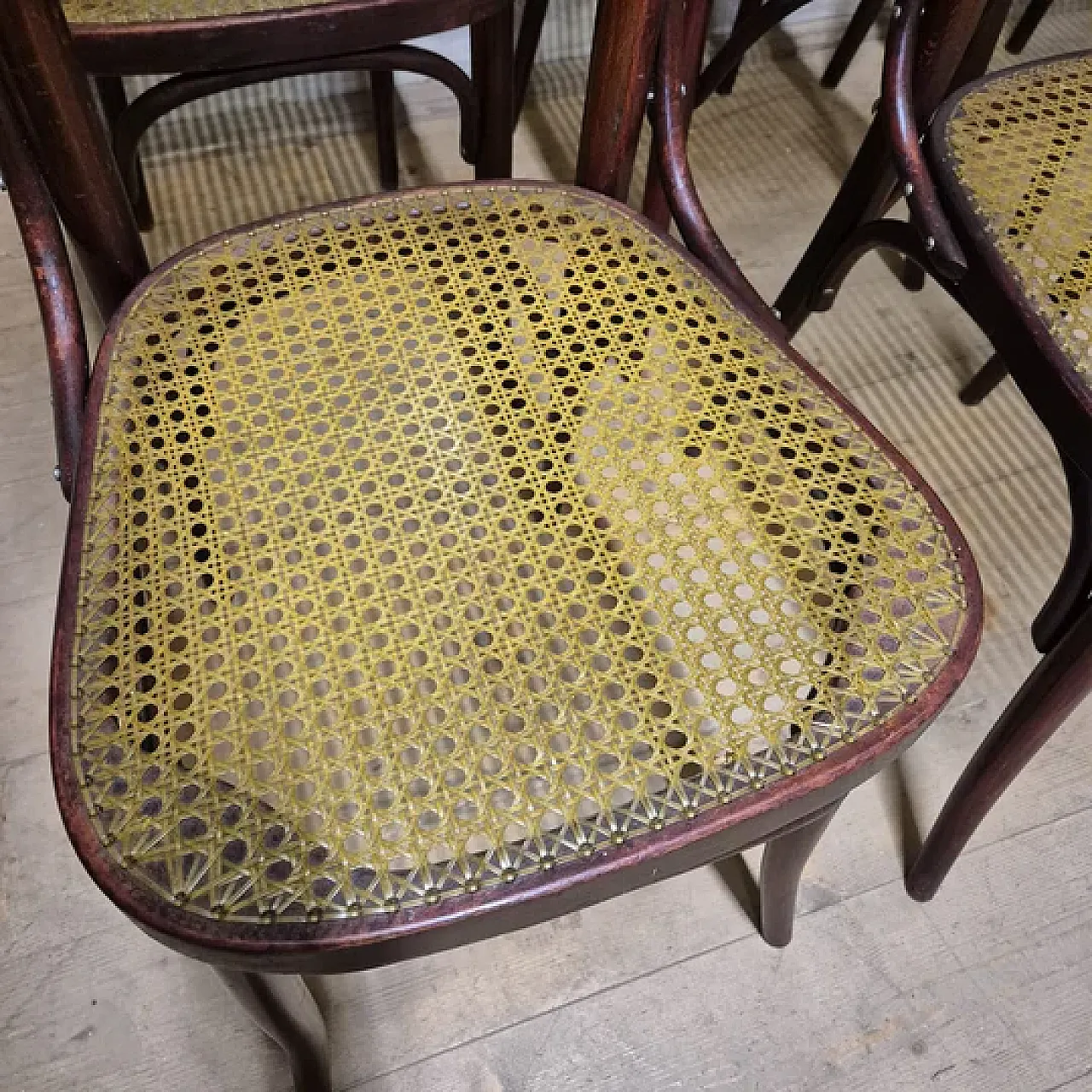 6 Sedie da pranzo in stile Thonet, anni '60 6