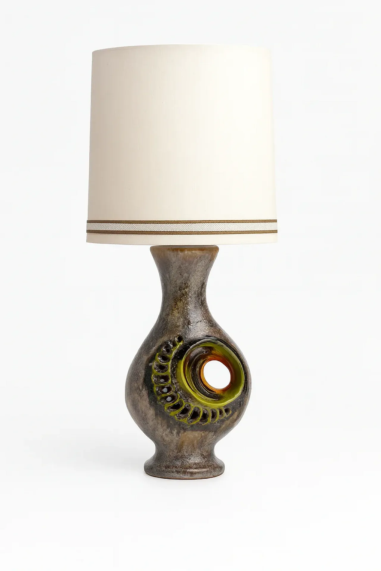 Enorme lampada in ceramica di Walter Gerhards, anni '70 1