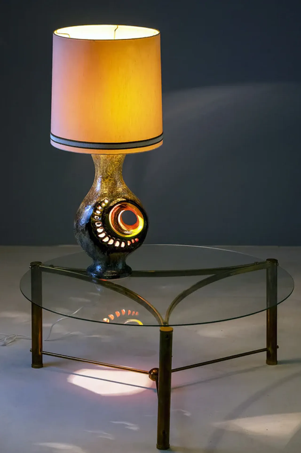 Enorme lampada in ceramica di Walter Gerhards, anni '70 6