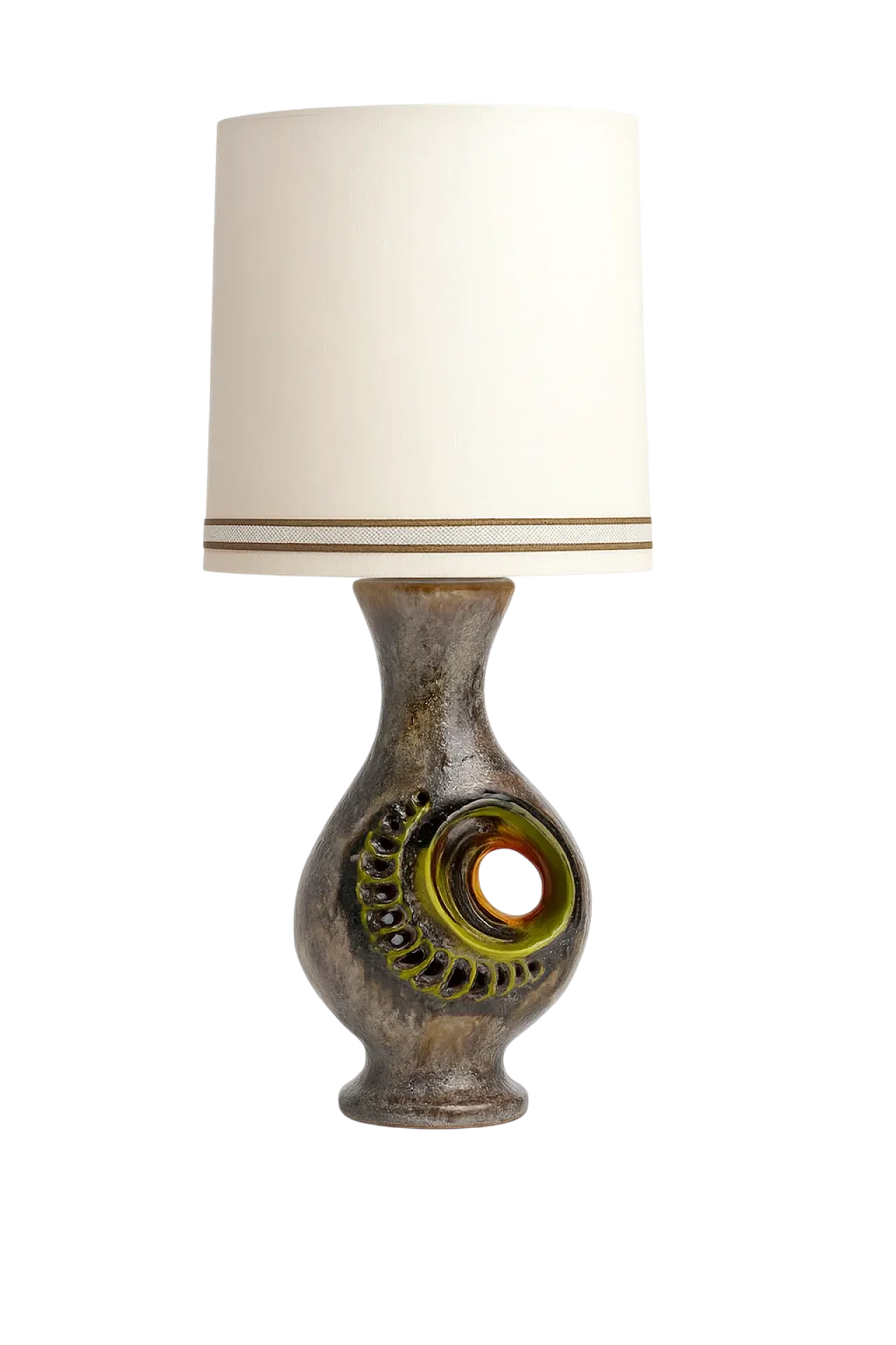 Enorme lampada in ceramica di Walter Gerhards, anni '70 7