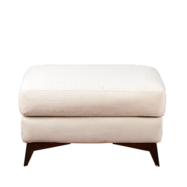 White fabric pouf, 20th century