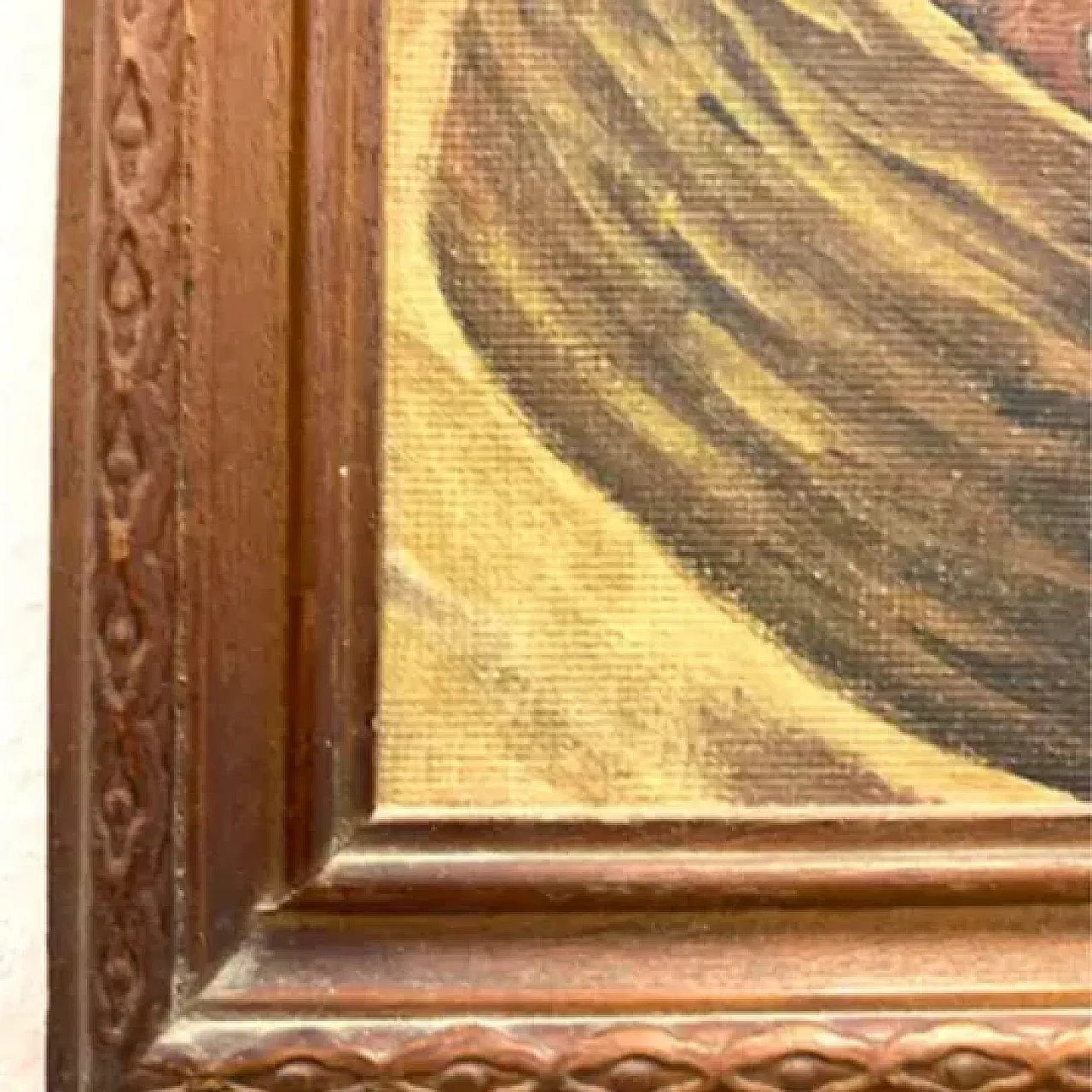 Giovane pescatore italiano di G. De Curtis, olio su tela, '900 5