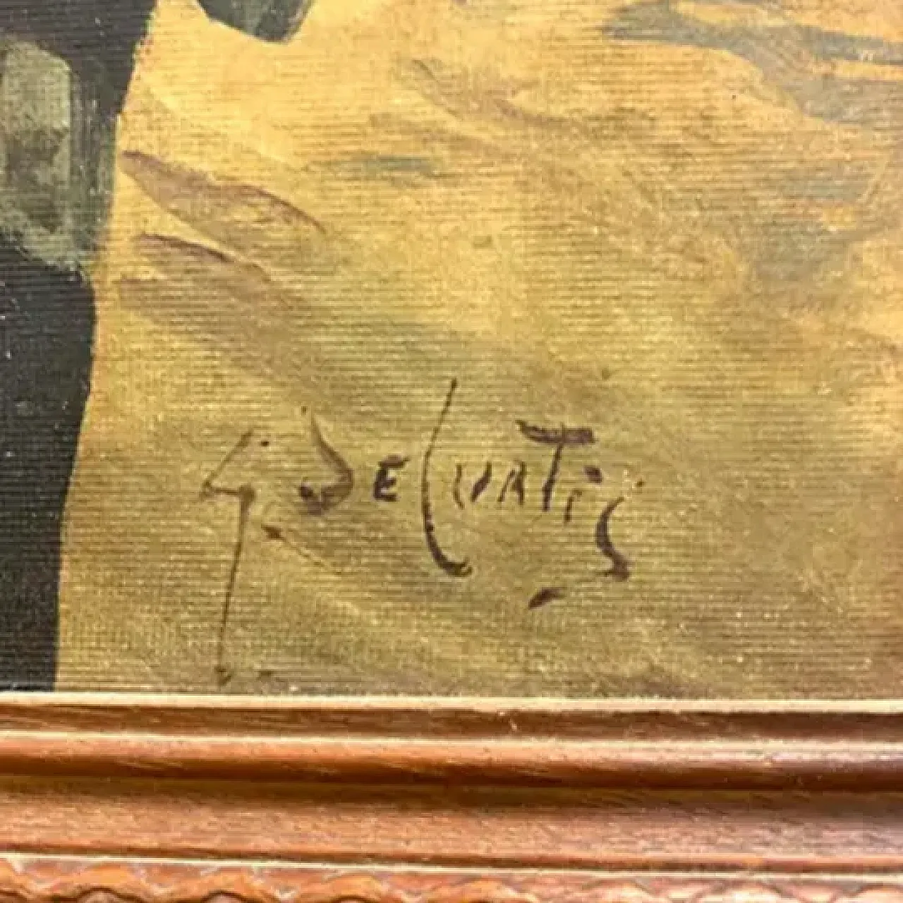 Giovane pescatore italiano di G. De Curtis, olio su tela, '900 9