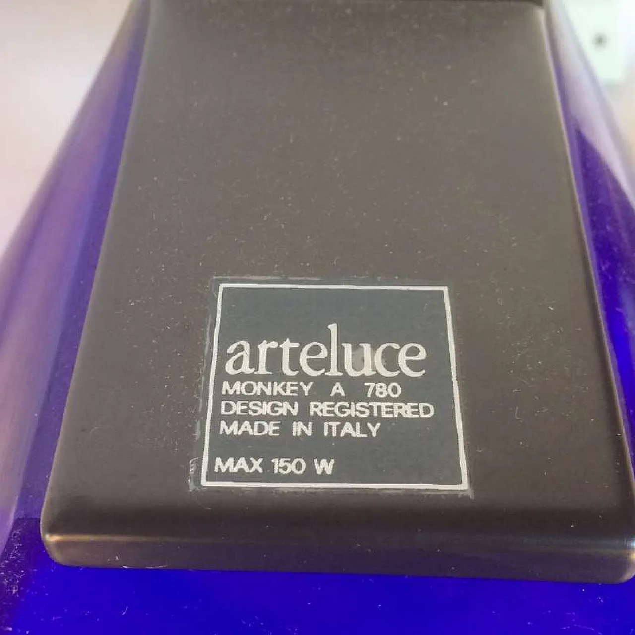 Lampada Monkey di P.King & S.Miranda per ARTELUCE, anni '80 5