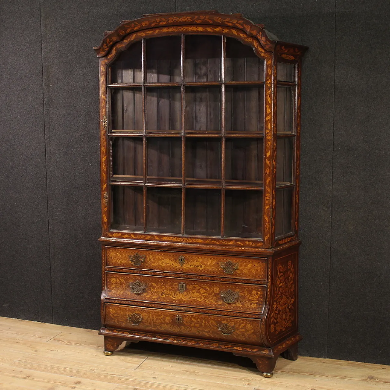 Dutch inlaid display case, 19th century 5