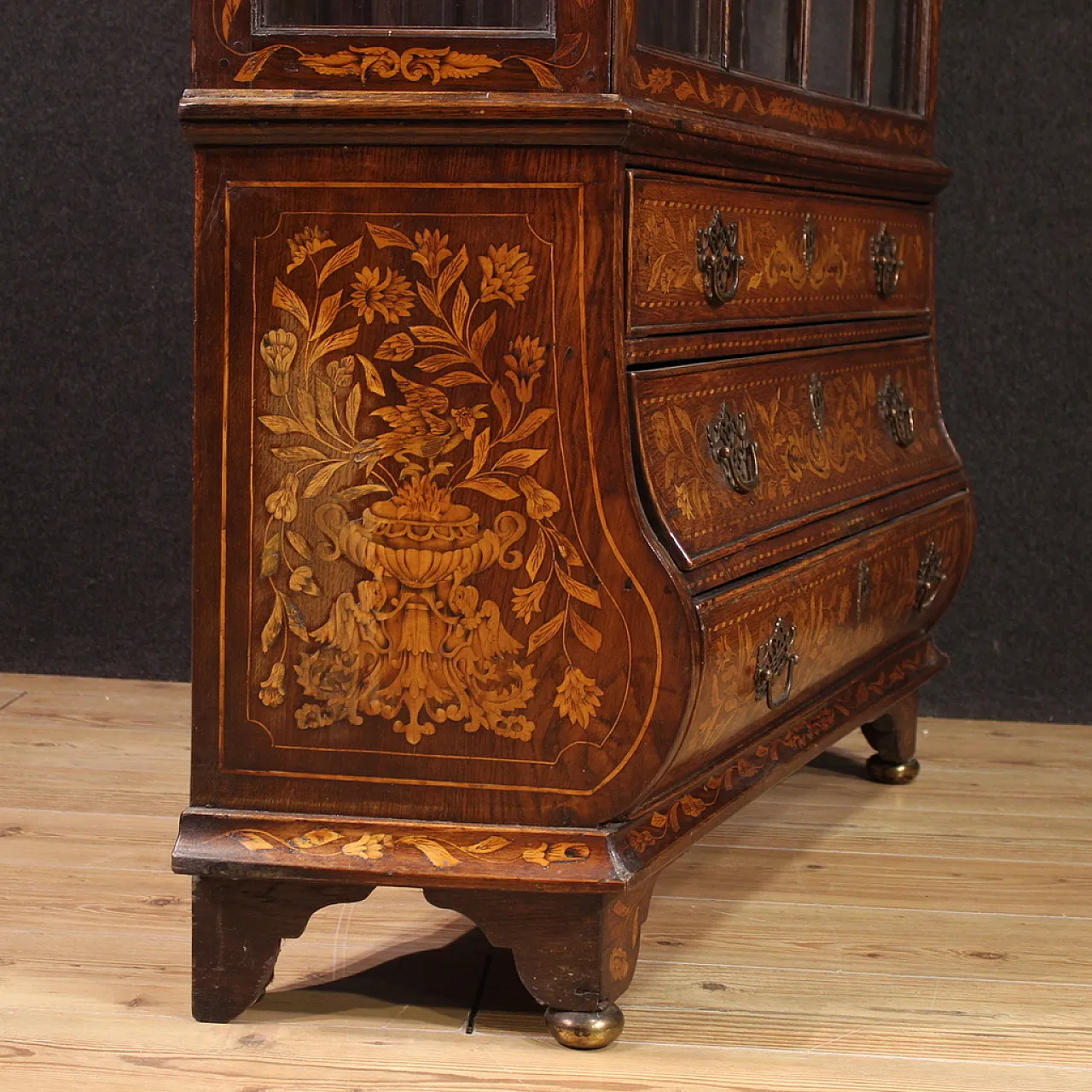 Dutch inlaid display case, 19th century 11