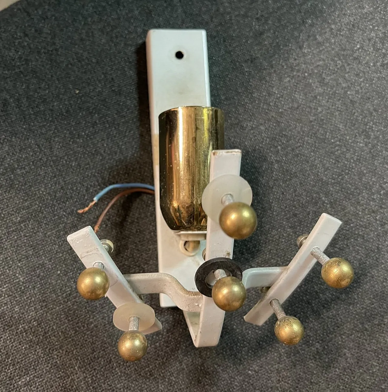 Coppia di applique in vetro di Murano, anni '70 6