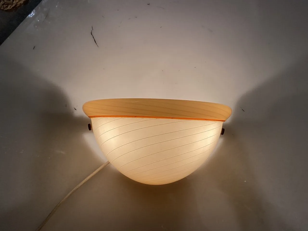 Pair of Italian Murano glass sconces, 1970s 3