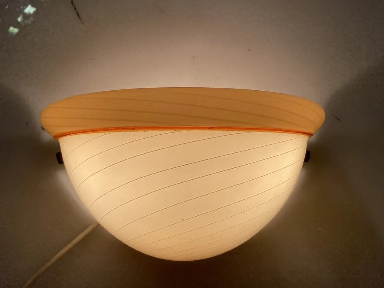 Pair of Italian Murano glass sconces, 1970s 8