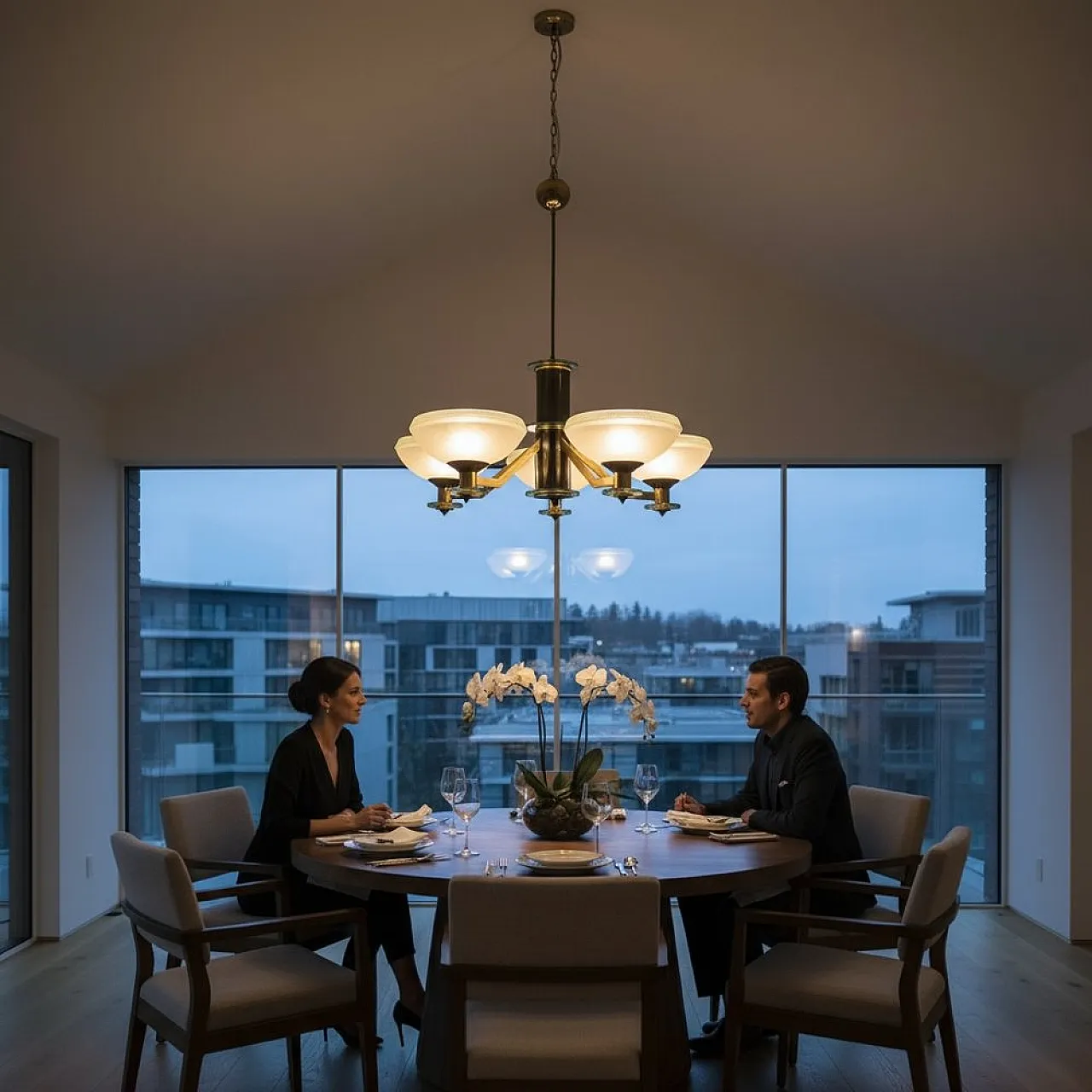 Lampadario Art Déco in vetro di Murano, anni '60 3