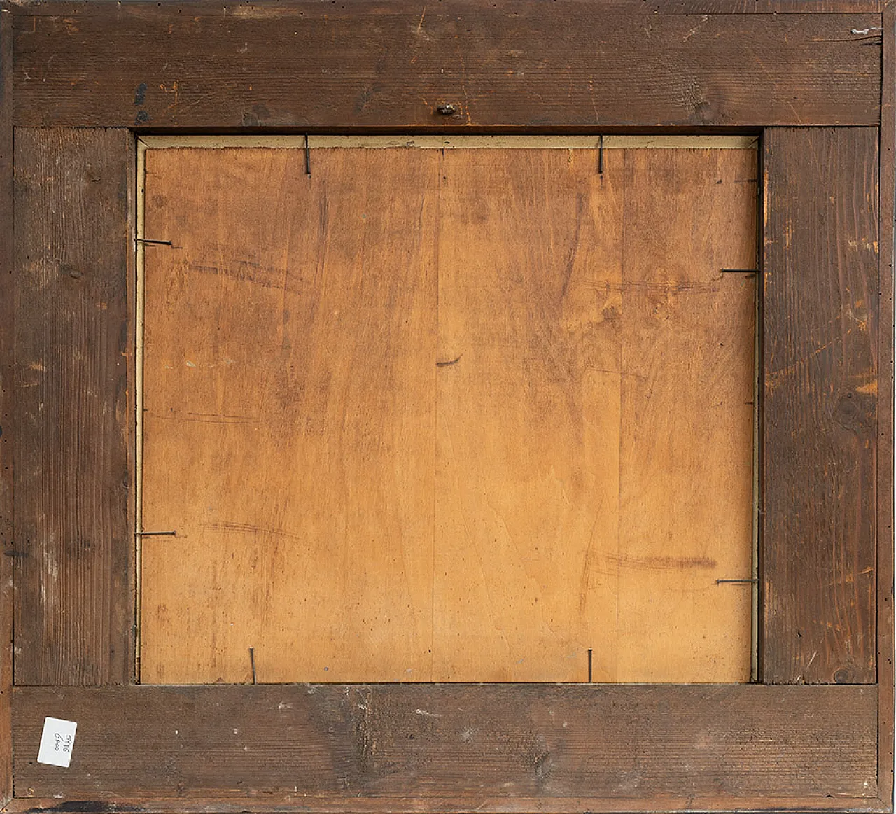 Oil painting on wood with coeval frame signed Nicolas De Corsi, 19th c 4