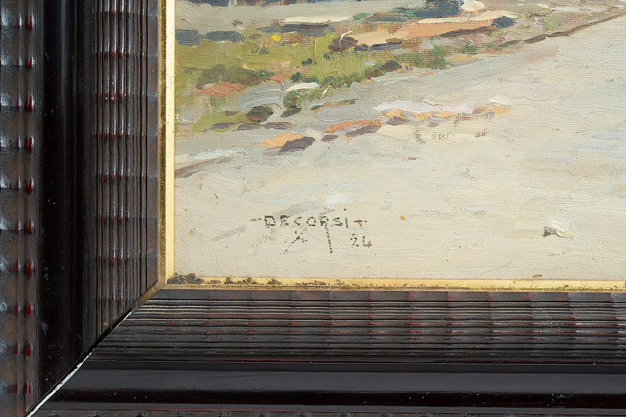 Nicolas De Corsi, dipinto olio su tela con cornice, '900 3