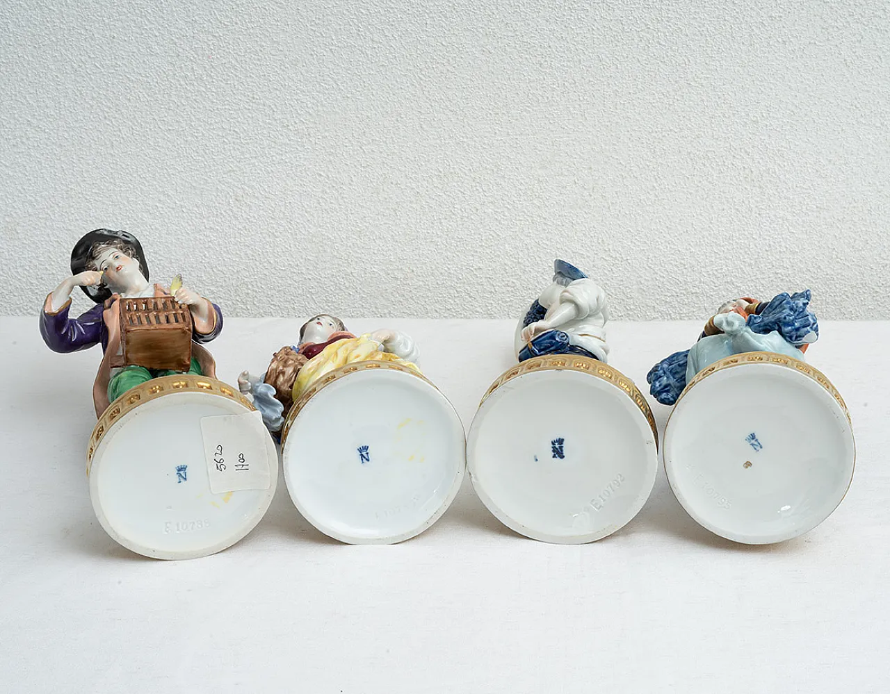 4 Sculture in porcellana policroma di Capodimonte, '800 6