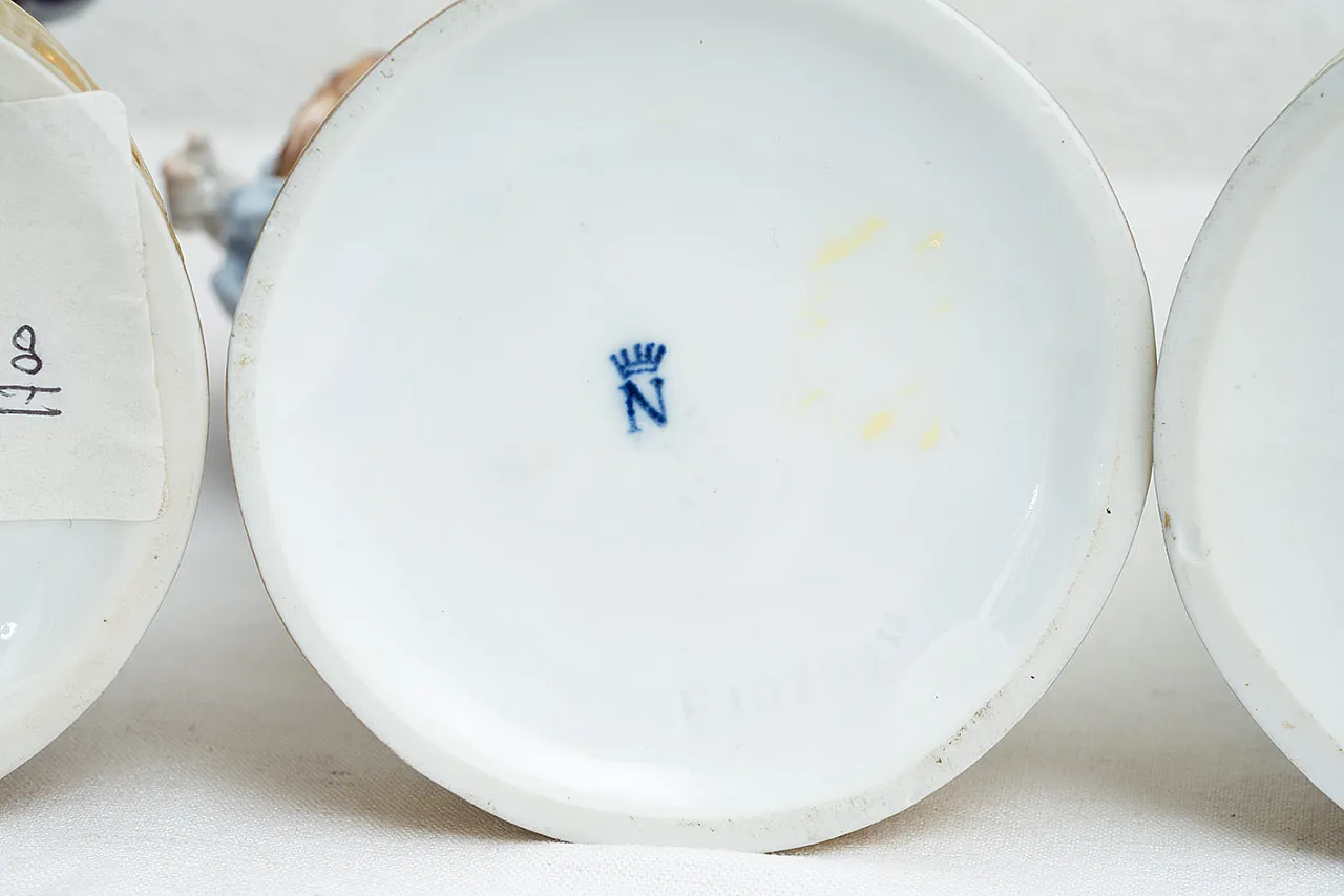 4 Sculture in porcellana policroma di Capodimonte, '800 7