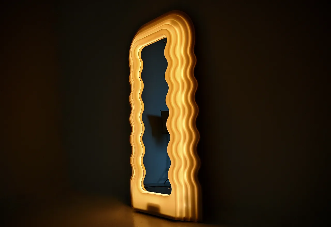 Specchio "Ultrafragola" di Ettore Sottsass per Poltronova, anni '70, 1a Ed. 5