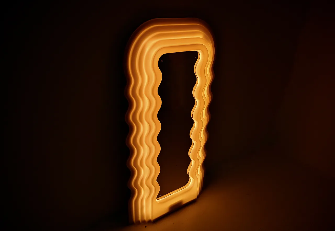 Specchio "Ultrafragola" di Ettore Sottsass per Poltronova, anni '70, 1a Ed. 8