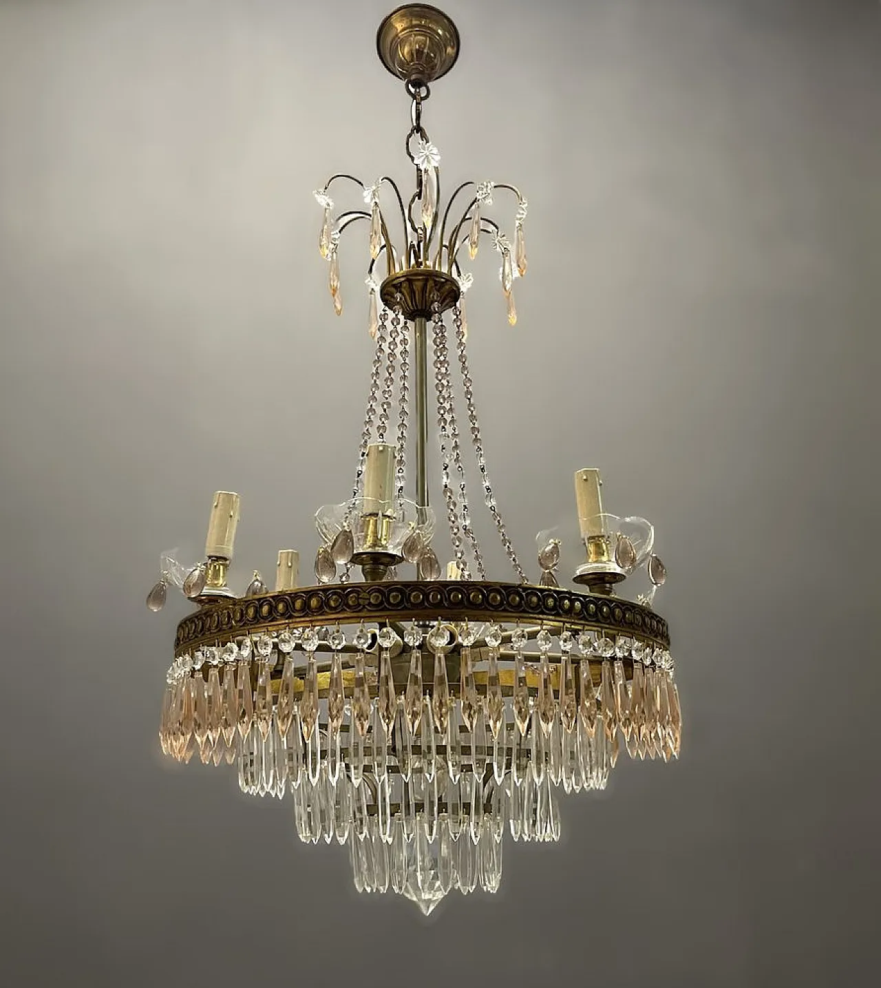 Murano glass chandelier, Italy, 1950s 1