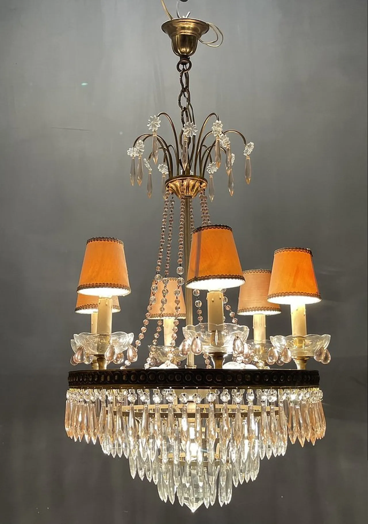 Murano glass chandelier, Italy, 1950s 2