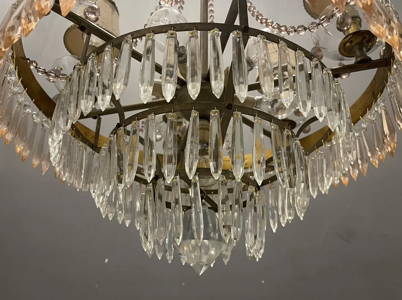 Murano glass chandelier, Italy, 1950s 7