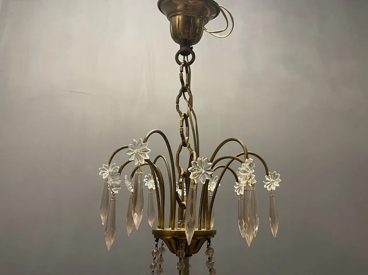 Murano glass chandelier, Italy, 1950s 8
