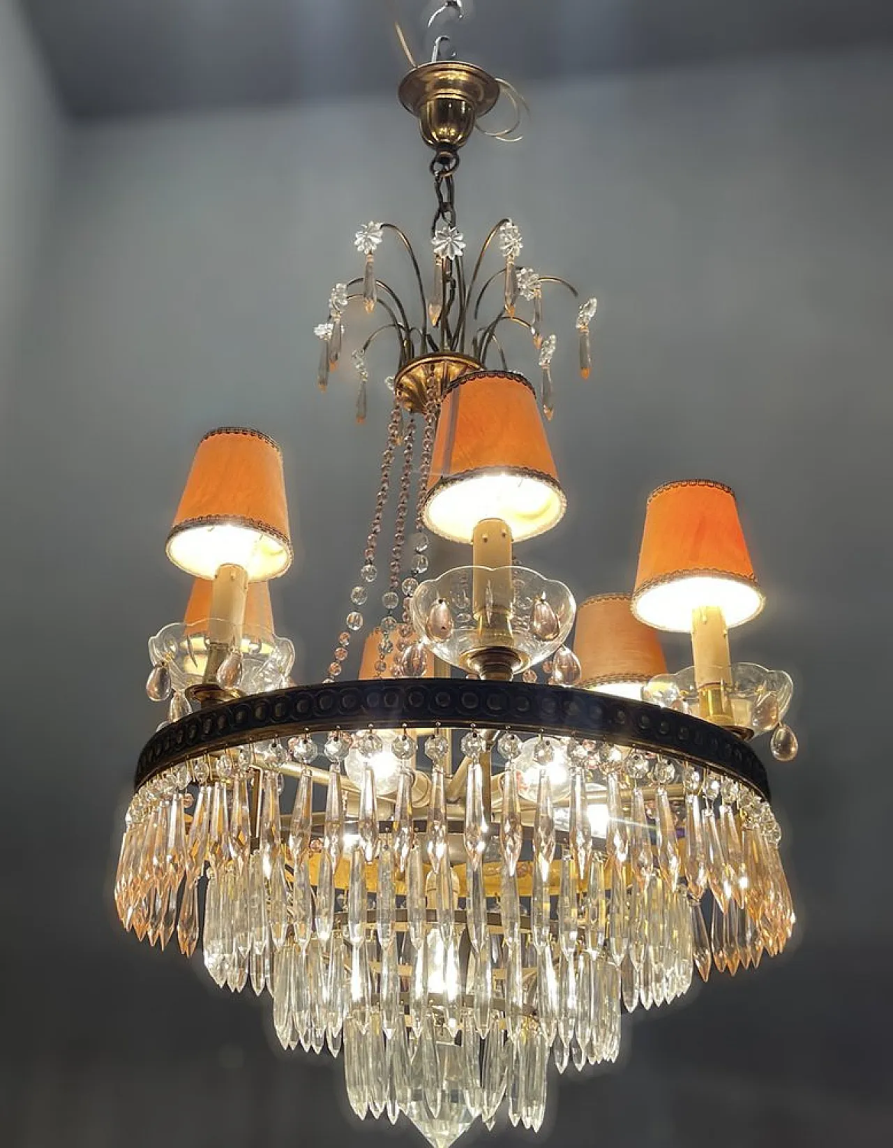 Murano glass chandelier, Italy, 1950s 13