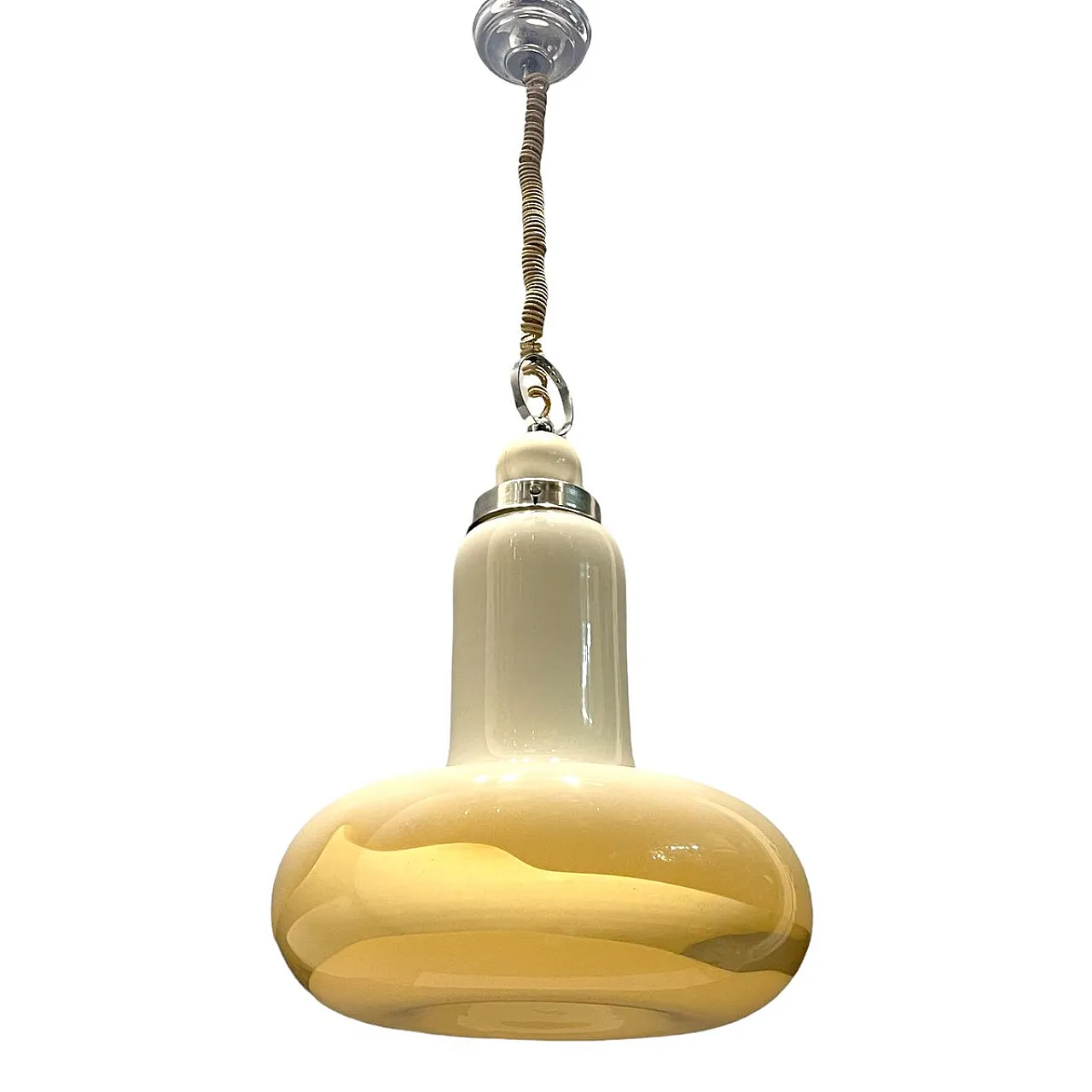 Mid-Century Murano glass pendant lamp, 70s 1