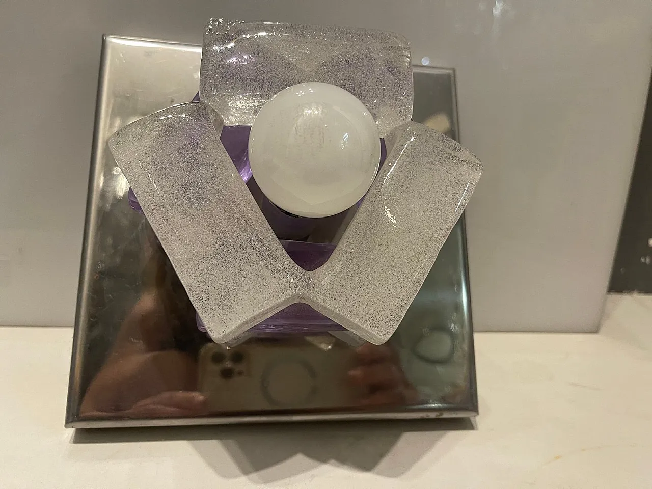 Pair of sconces by Albano Poli for Poliarte, 1970s 3