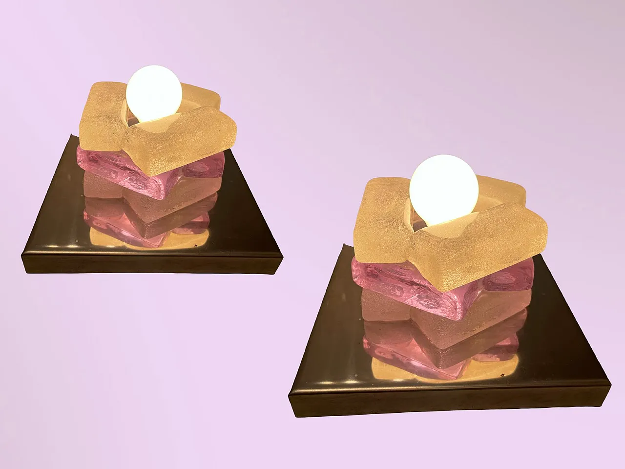 Pair of sconces by Albano Poli for Poliarte, 1970s 8