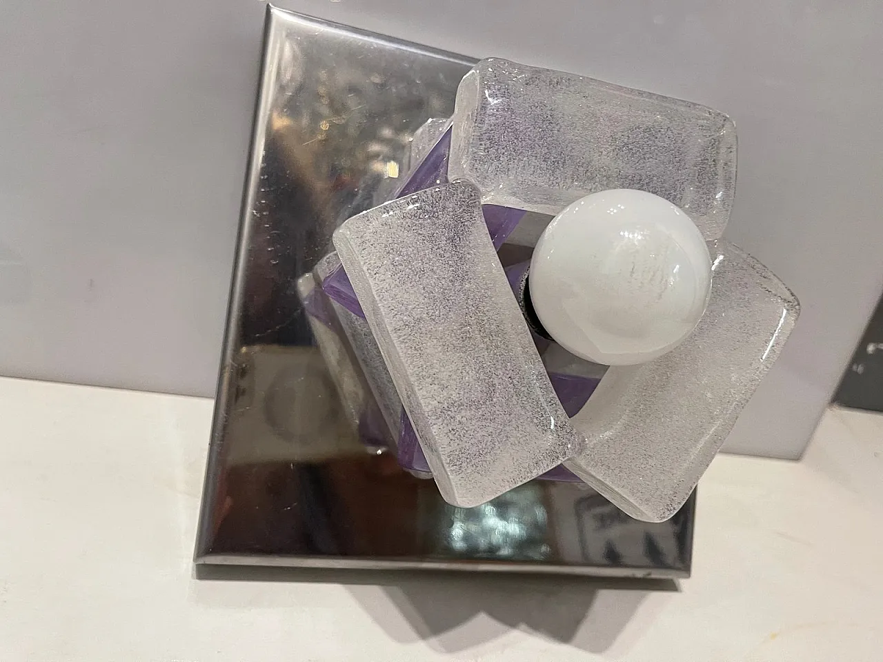 Pair of sconces by Albano Poli for Poliarte, 1970s 9