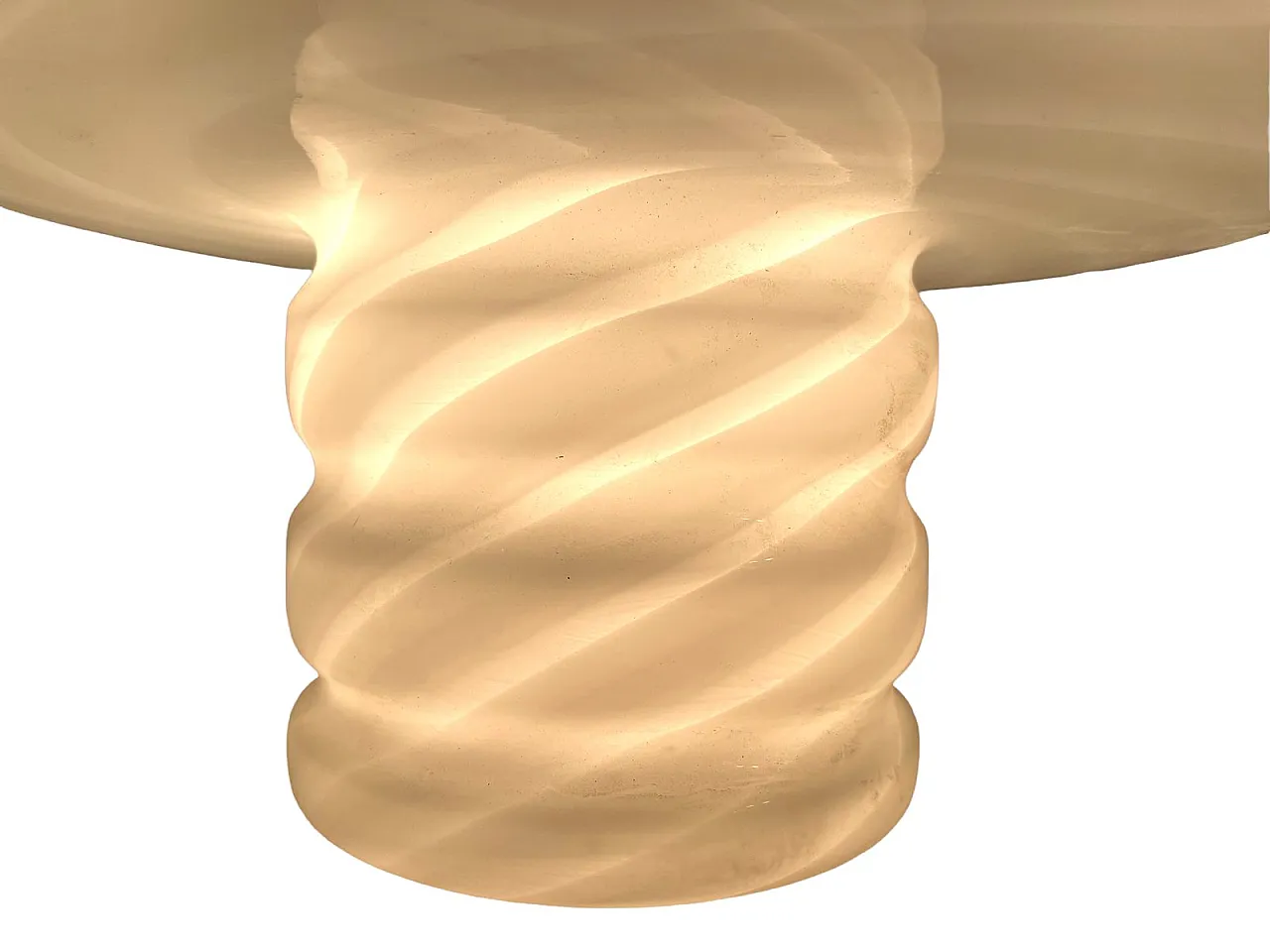 Lampada da tavolo in vetro di Murano di Venini, anni '70 11