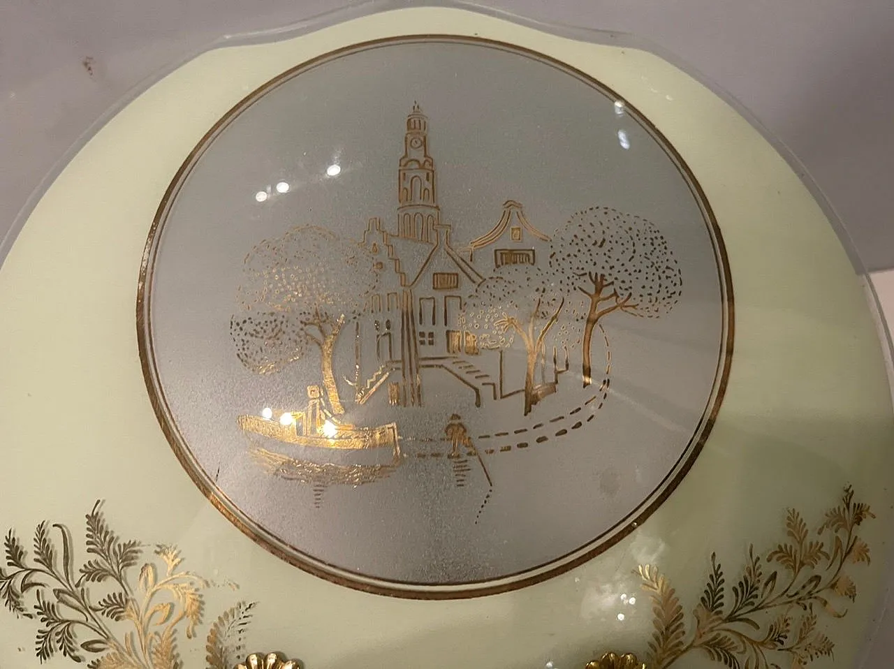 Pair of Art Nouveau style sconces, Italy, 1940s 4