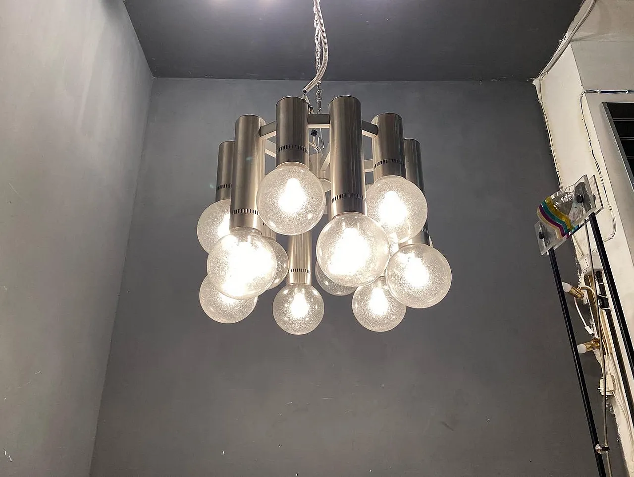 Mid-Century Murano glass pendant lamp by Gaetano Sciolari 5