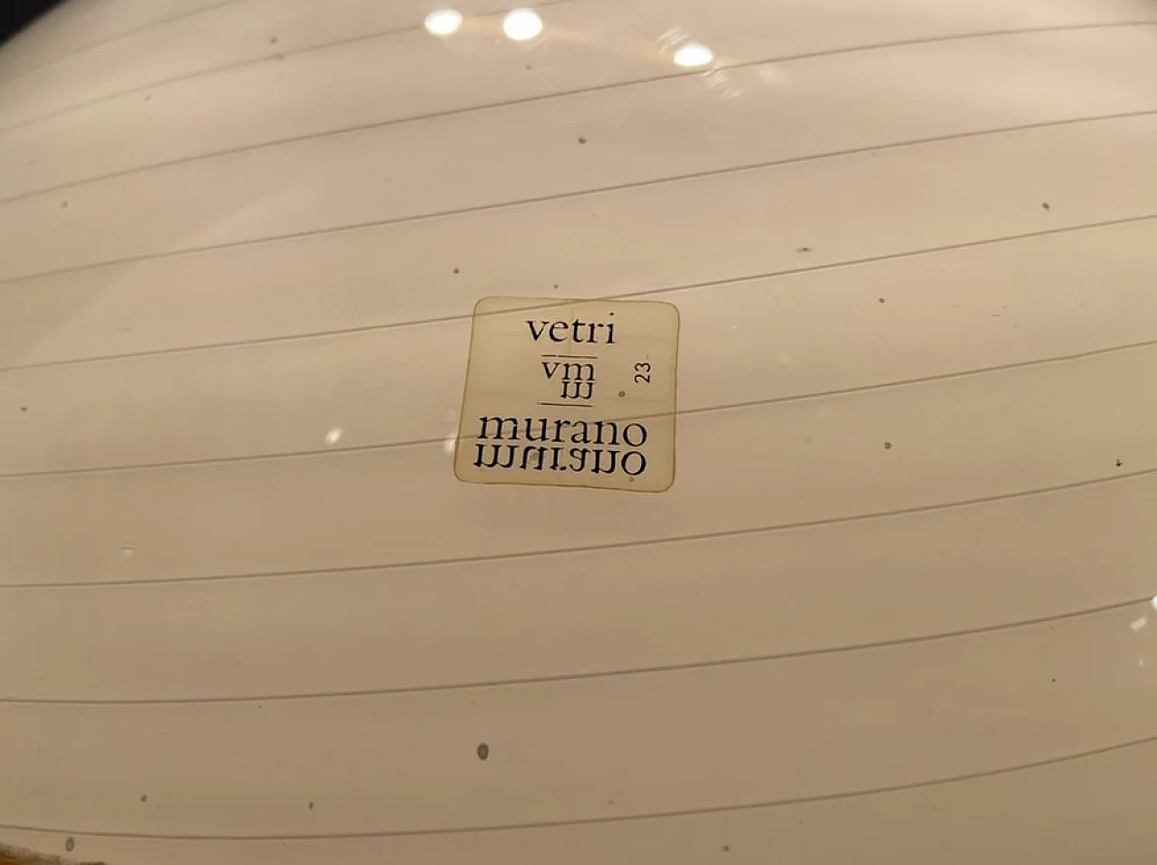 Lampada a sospensione in vetro di Murano, Italia, anni '60 2