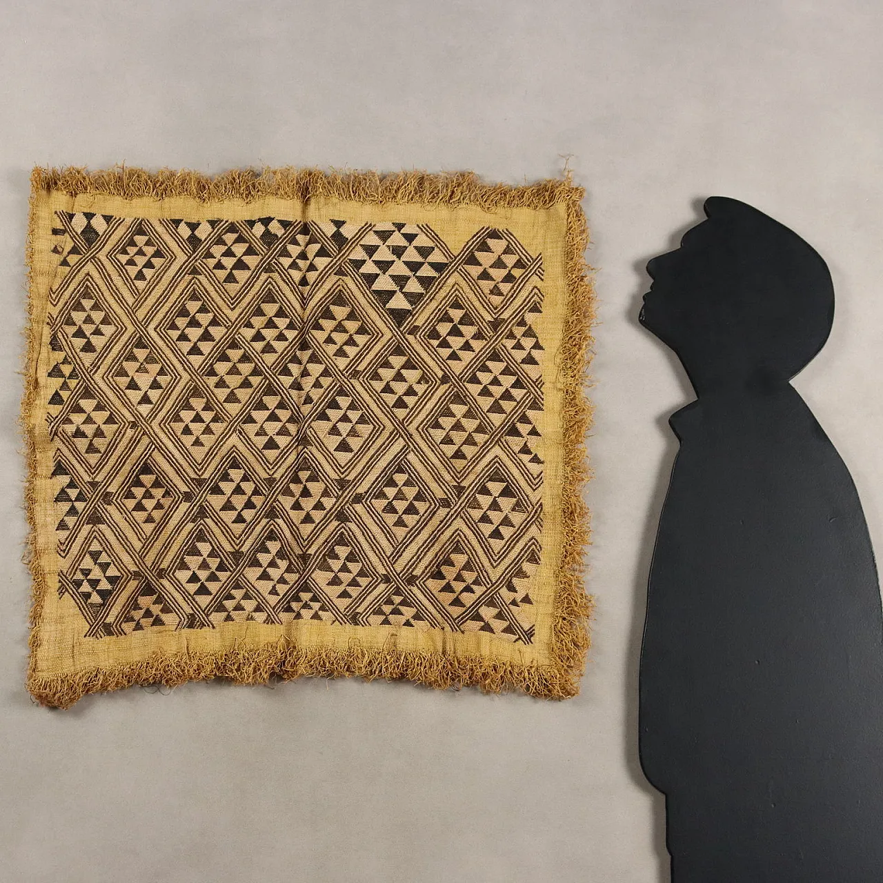 Tessuto shoowa in rafia reale, '900 2