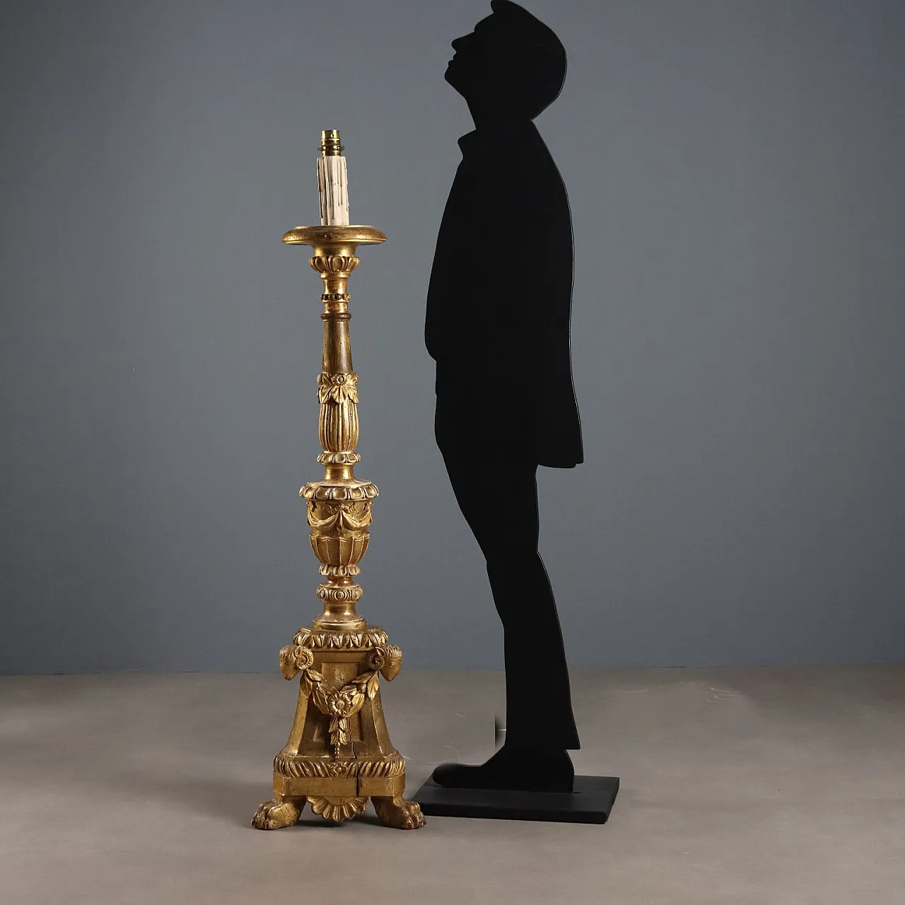 Carved and gilded wooden doorway, mid-19th century 2