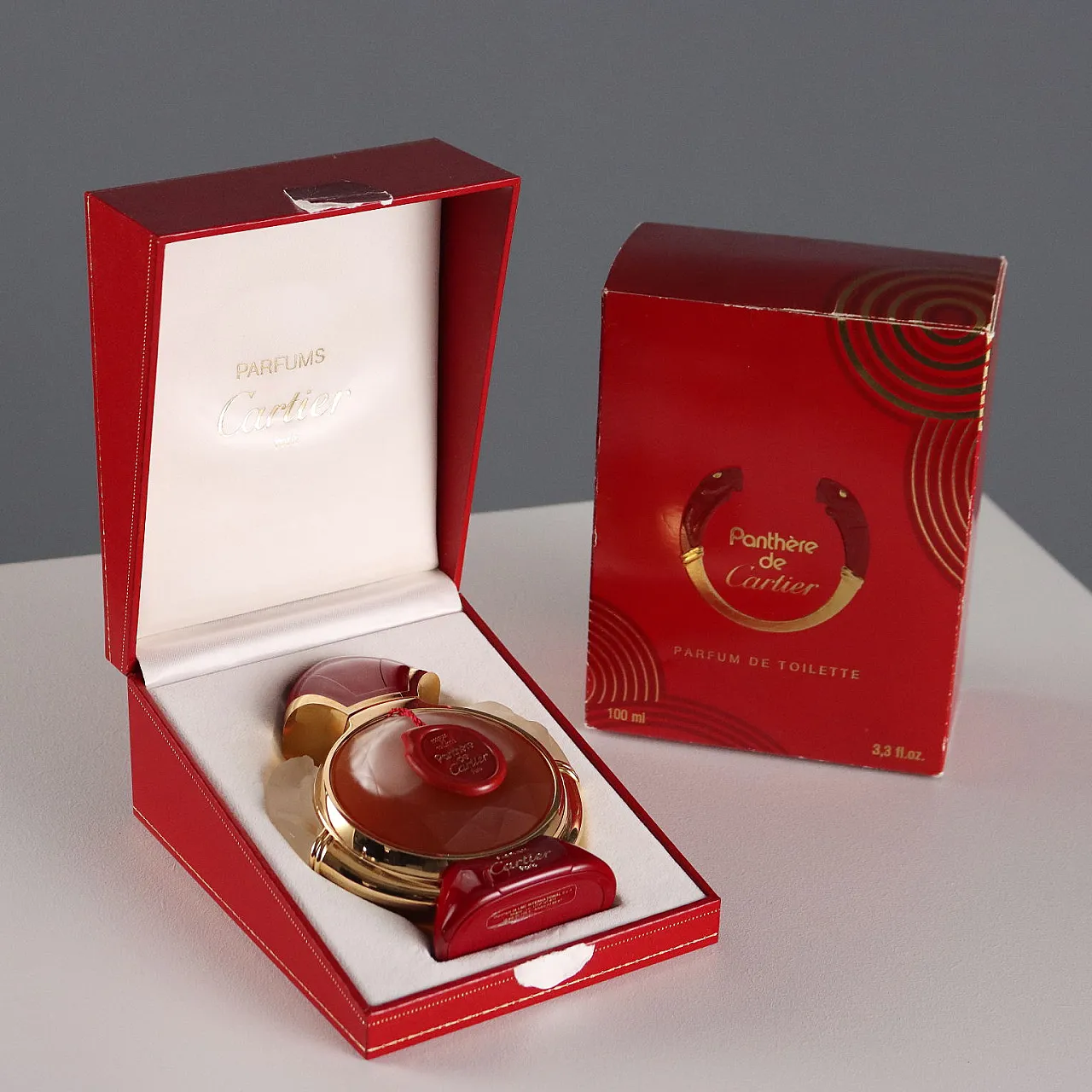 Parfum de toilette Panthère di Cartier di Alberto Morillas, anni '80 1