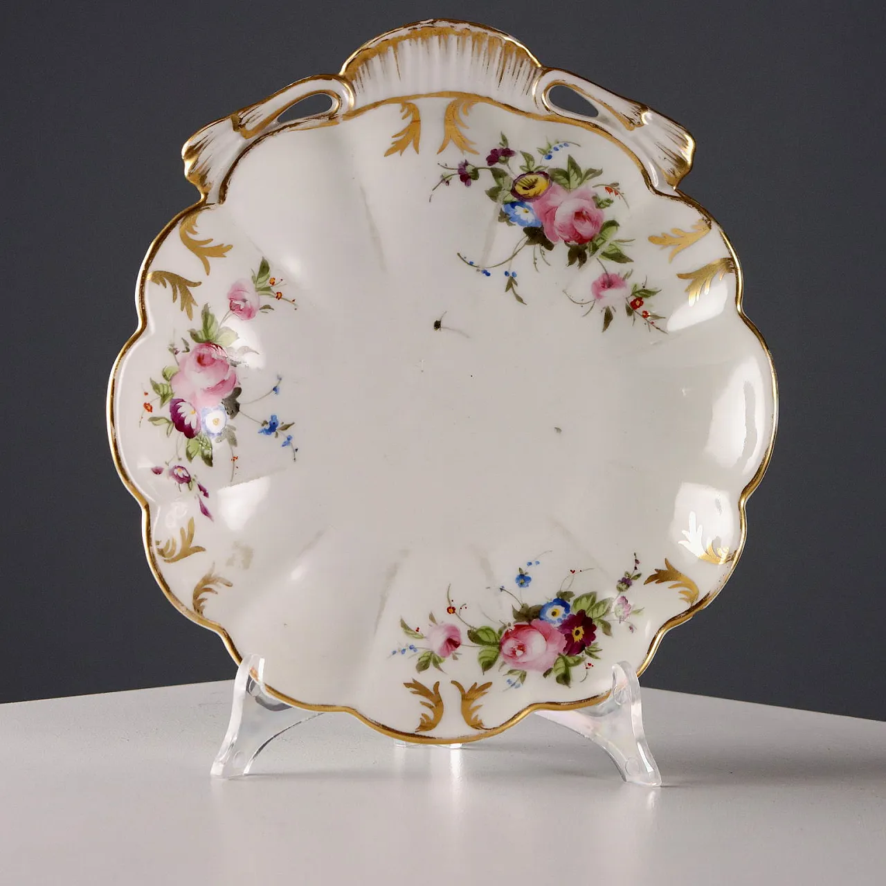 3 Appetizer baskets with gold trim, 19th century 3