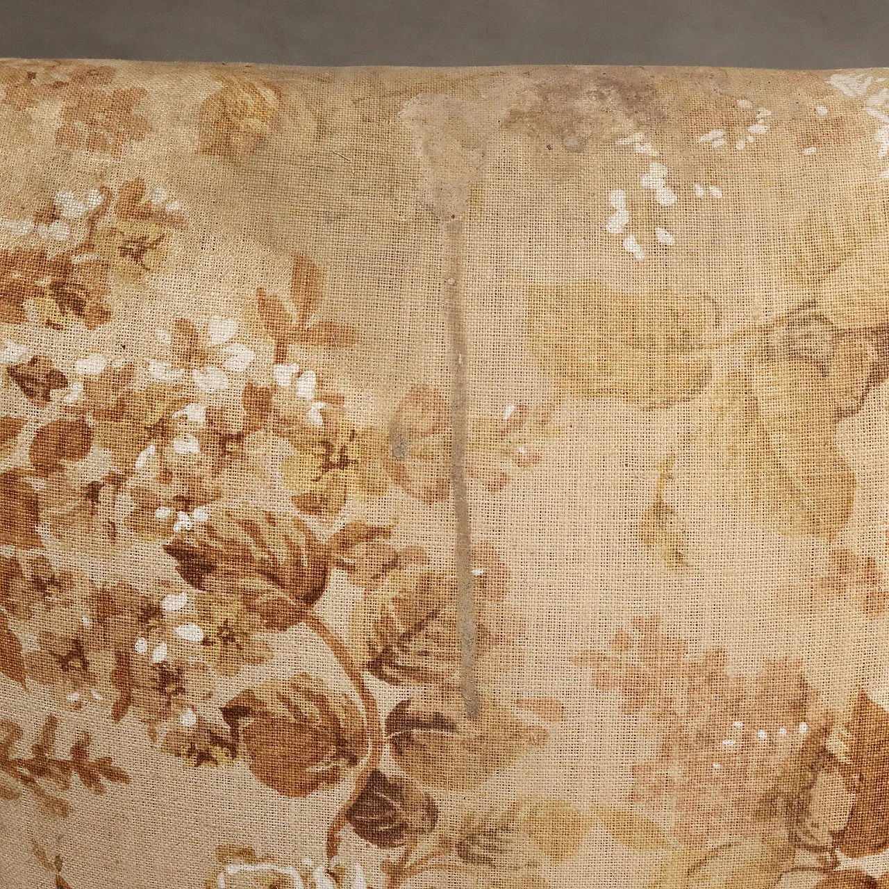 Poltrona con braccioli in faggio e rivestimento in tessuto, '900 7