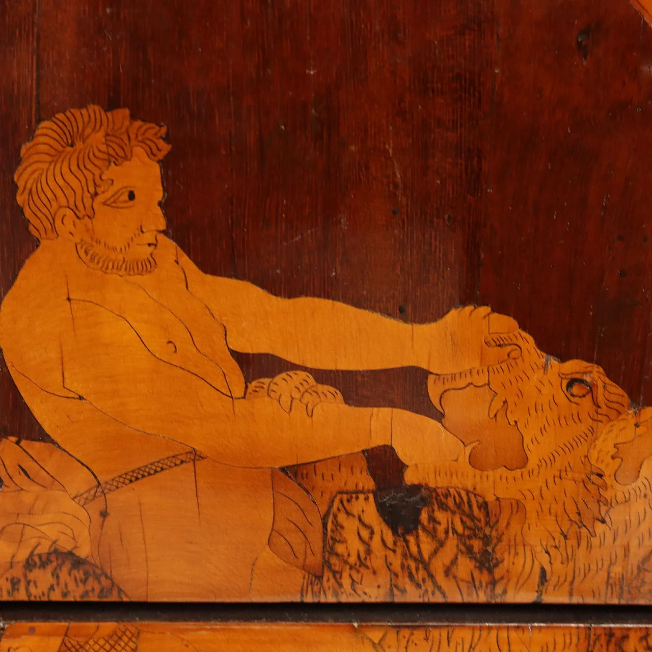 Cassettone neoclassico in noce, fine '700 9