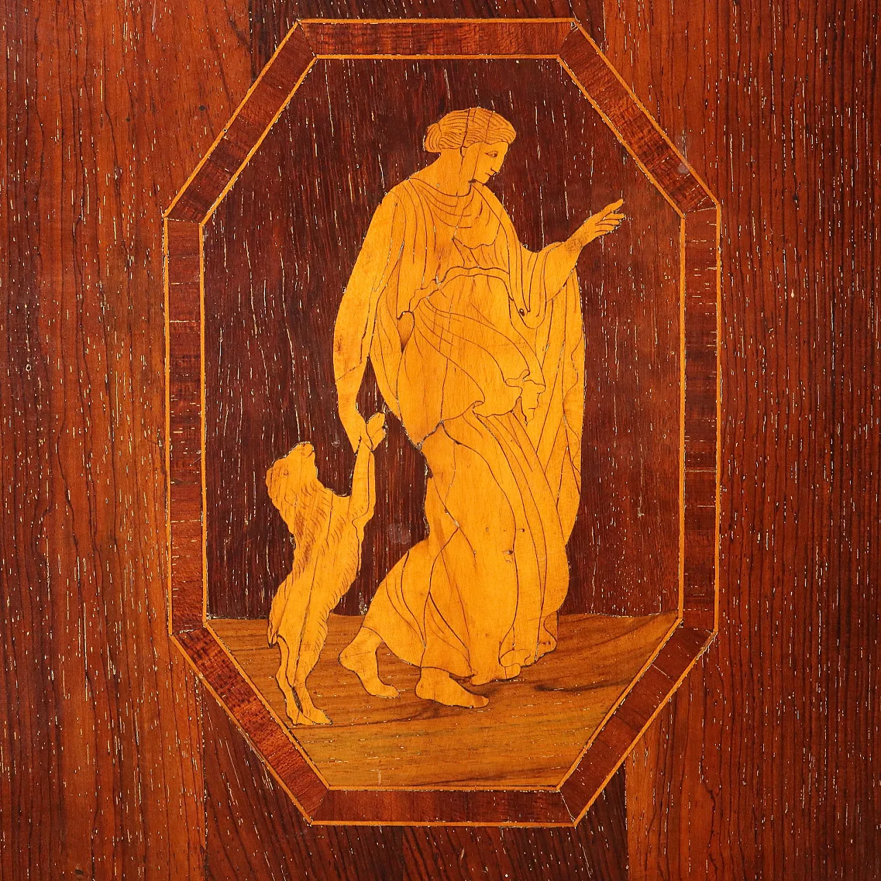 Cassettone neoclassico in noce, fine '700 10