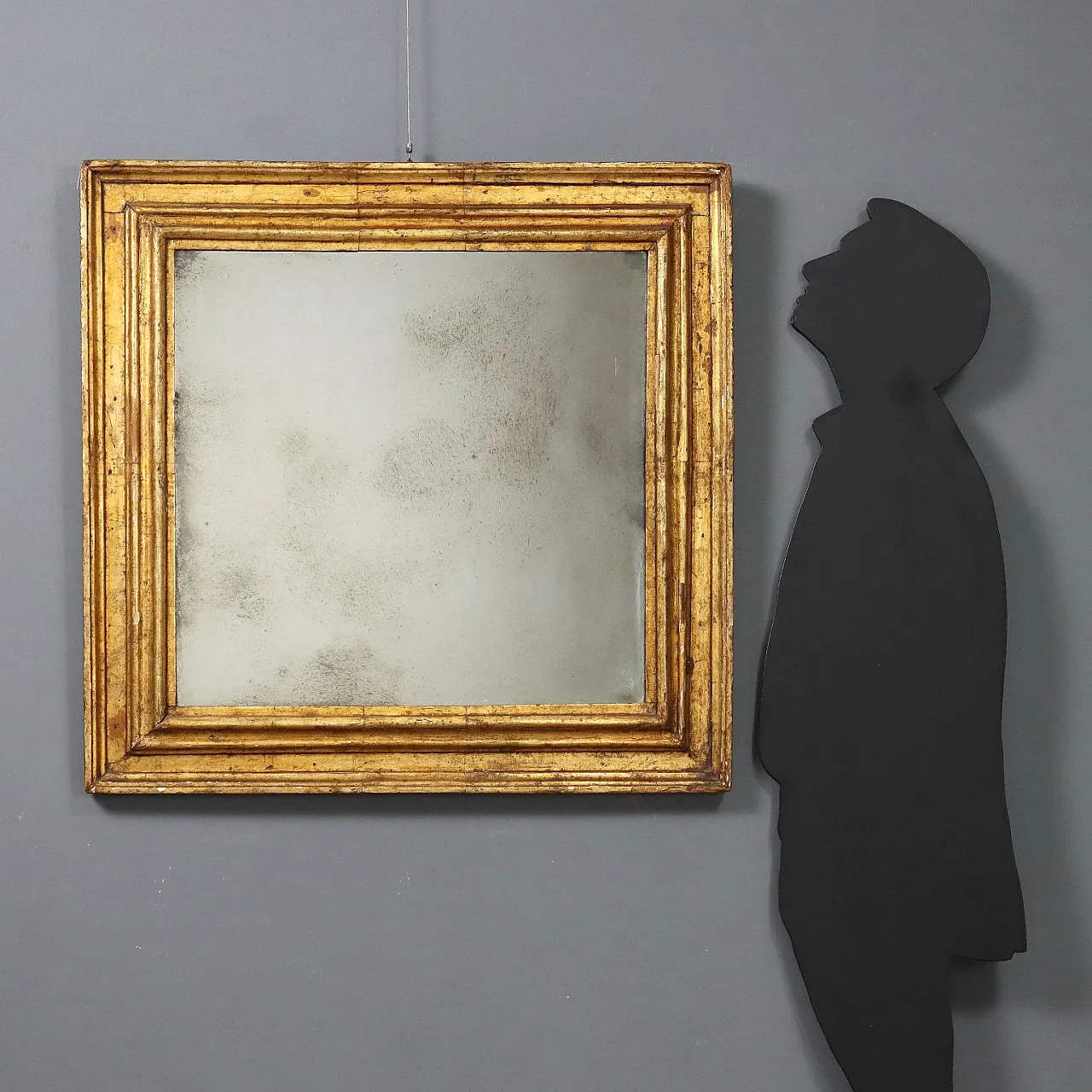 Specchiera in legno modanato e dorato, primo '700 2