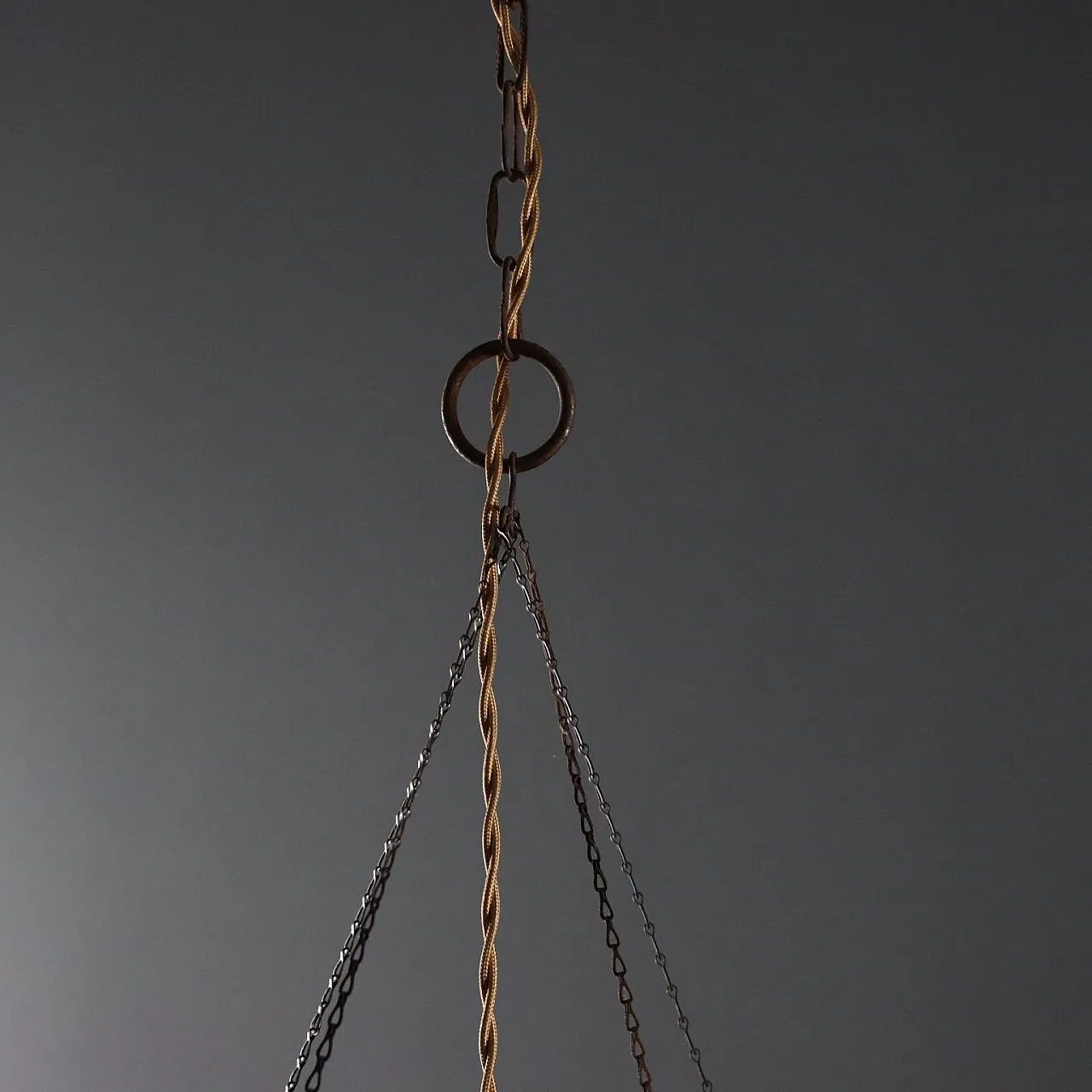 Lampada da soffitto a forma di lanterna, primo '900 6