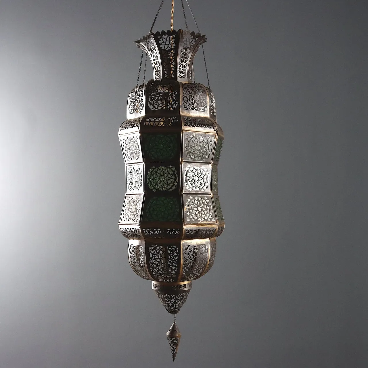 Lampada da soffitto a forma di lanterna, primo '900 8