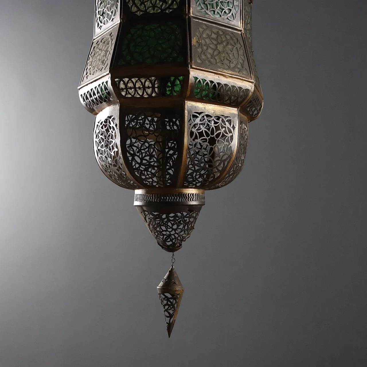 Lampada da soffitto a forma di lanterna, primo '900 10